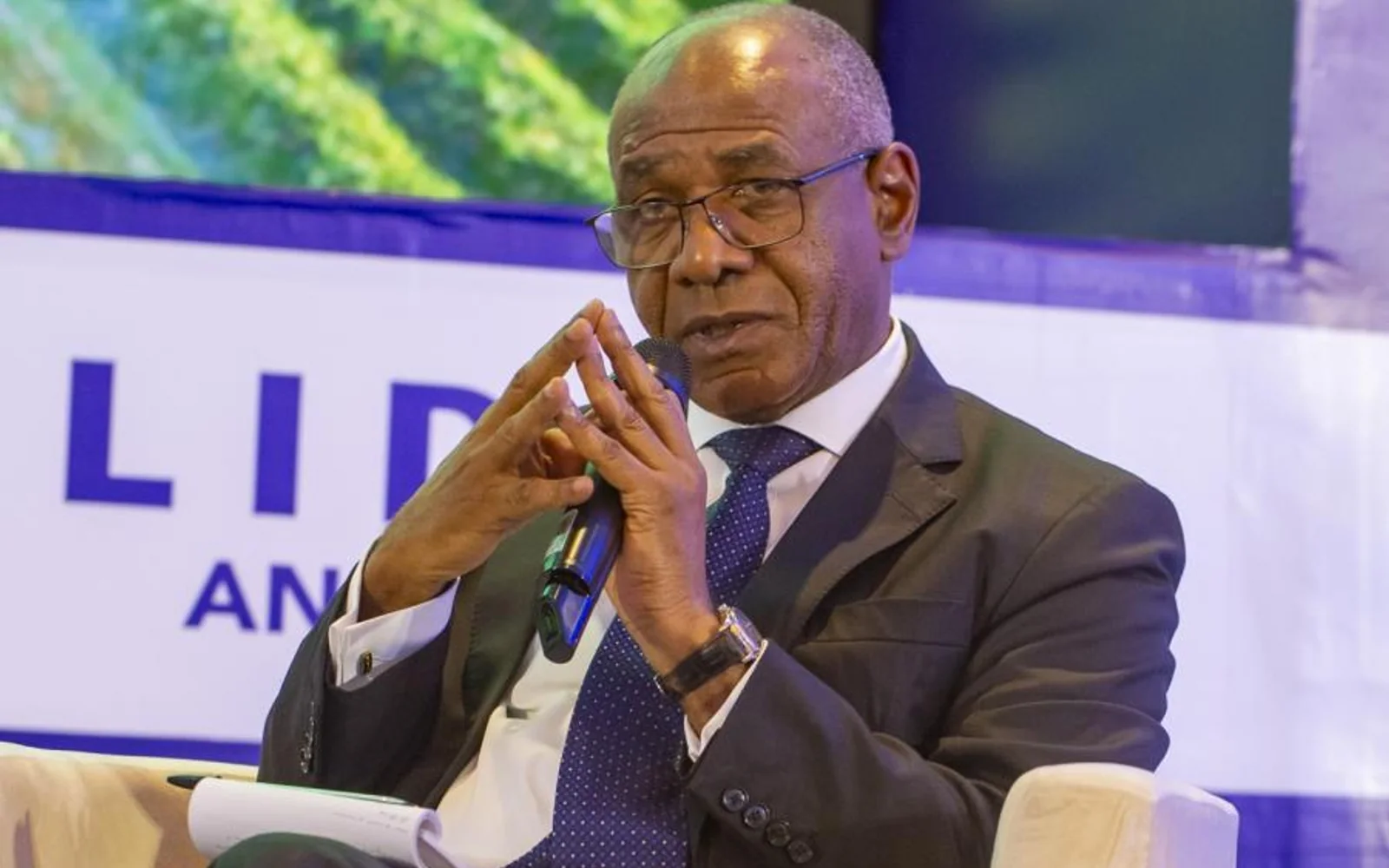 Representante do LIDE Angola intervém durante um encontro empresarial