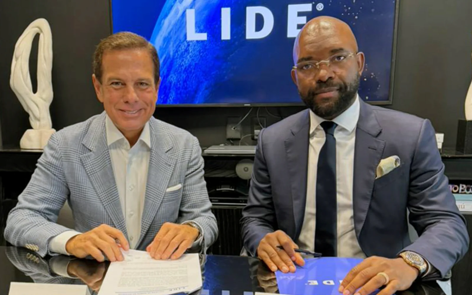 João Doria e Venceslau Andrade apresentam o acordo da unidade LIDE Angola